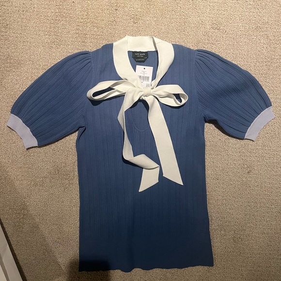 Kate Spade Colorblock Bow-neck Sweater - Picture 3 of 5